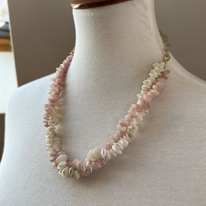 1940’s Delicate Pinks Shell Necklace